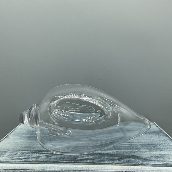 Vintage Duncan Miller 1950s Clear Glass Swan Candy/Nut Dish 6” tall - Picture 6 of 8